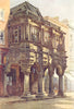 Guildhall Porch, Exeter. Devon. By Ernest Haslehust 1920 old antique print