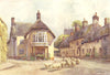 Puddletown. Dorset. By Ernest Haslehust 1920 old antique vintage print picture
