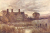 Wool house. Dorset. By Ernest Haslehust 1920 old antique vintage print picture