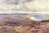 Poole harbour from Studland. Dorset. By Ernest Haslehust 1920 old print