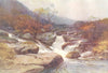 A Dartmoor stream, Dartmoor. Devon. By Ernest Haslehust 1920 old antique print