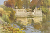 Lancaster gate fountain, Kensington Gardens. London. By Ernest Haslehust 1920