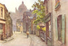 Lancelot Place, Knightsbridge. London. By Ernest Haslehust 1920 old print