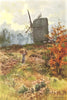 The Mill, Keston Common. Kent. By Ernest Haslehust 1920 old antique print