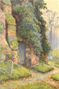 The Tower Buttresses, Stanmore Old Church. London. By Ernest Haslehust 1920
