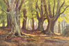 High Beech, Epping Forest. London. By Ernest Haslehust 1920 old antique print