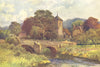 Mordiford. Hereford. By Ernest Haslehust 1920 old antique print picture