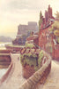 The Walls near Bridgegate, Chester. Cheshire. By Ernest Haslehust 1920 print