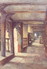 The Rows, Watergate Street, Chester. Cheshire. By Ernest Haslehust 1920 print
