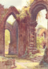St. John's Ruins, Chester. Cheshire. By Ernest Haslehust 1920 old print