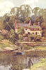 The Ferry, Overton-on-Dee, Chester. Wales. By Ernest Haslehust 1920 old print
