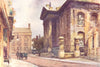 Old Clarendon building broad street. Oxford. By Ernest Haslehust 1920 print