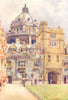 Brasenose College and Radcliffe Library Rotunda. Oxford. Ernest Haslehust 1920