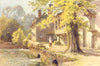 Guy's Cliff Mill, Warwick. Warwickshire. By Ernest Haslehust 1920 old print