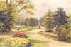 In the Jephson Gardens, Leamington. Warwickshire. By Ernest Haslehust 1920