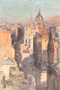 High Street, Edinburgh. Scotland. By Ernest Haslehust 1920 old antique print