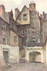 Bakehouse Close. Residence of the Marquis of Huntly, Edinburgh. Haslehust 1920
