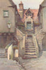 In White Horse Close, Edinburgh. Scotland. By Ernest Haslehust 1920 old print