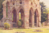 Dryburgh Abbey. The Tomb of Sir Walter Scott. Scotland.By Ernest Haslehust 1920