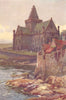 St. Monans, Fife. Scotland. By Ernest Haslehust 1920 old antique print picture