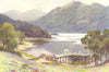Tarbet. Scotland. By Ernest Haslehust 1920 old antique vintage print picture