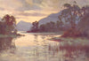 Luss Straits. Scotland. By Ernest Haslehust 1920 old antique print picture