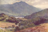 Ben Venue and Loch Achray, Trossachs. Scotland. By Ernest Haslehust 1920 print