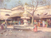 SPAIN. Seville-The Market Place 1908 old antique vintage print picture