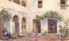 SPAIN. Cordoba-A Courtyard 1908 old antique vintage print picture
