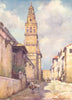 SPAIN. Cordoba-Calle Cardinal Herrera 1908 old antique vintage print picture