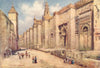 SPAIN. Cordoba-Outer Wall of the Mosque 1908 old antique vintage print picture