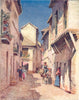 SPAIN. Cordoba-A street 1908 old antique vintage print picture