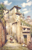 SPAIN. Granada-A Street in the Albaicin 1908 old antique vintage print picture