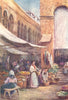 SPAIN. Granada-In the Market 1908 old antique vintage print picture