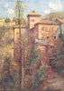 SPAIN. Granada-Torre de Las Damas 1908 old antique vintage print picture