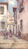 SPAIN. Granada-Street in the Albaicin 1908 old antique vintage print picture