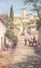 SPAIN. Granada-Street in the old Quarter 1908 antique print picture