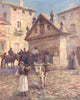 SPAIN. Ronda-At the fountain 1908 old antique vintage print picture
