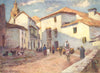 SPAIN. Ronda-A Street Scene 1908 old antique vintage print picture