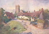ISLE OF WIGHT. Godshill 1908 old antique vintage print picture