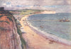 ISLE OF WIGHT. Sandown Bay 1908 old antique vintage print picture