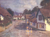 ISLE OF WIGHT. Shanklin Village-Moonlight after rain 1908 old antique print