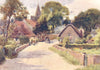 ISLE OF WIGHT. Shalfleet 1908 old antique vintage print picture