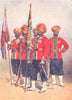 INDIA. Army of Great Mutiny. 15th Ludhiana Sikhs Colour Party Jat 1911 print