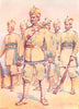 INDIA. Army. 33rd Punjabis Subedar Punjabi Musalmans 1911 old antique print