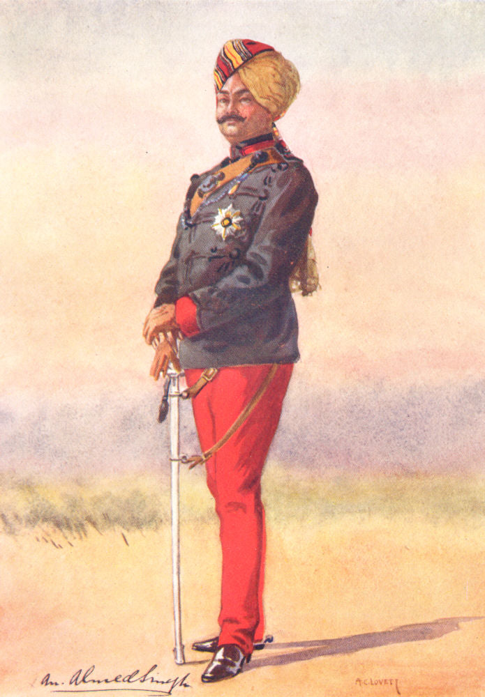 INDIAN ARMY. 42nd Deoli Rgt Hon Maj Umed Singh Bahadur Maharao Kota ...