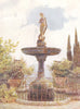 ITALY. A Noble Fountain 1907 old antique vintage print picture