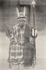 NIGERIA. A Warrant chief of the old school 1936 vintage print picture