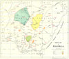 NIGERIA. Mineral Map of Nigeria 1936 old vintage plan chart
