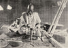 NIGERIA. A Brass worker 1936 old vintage print picture